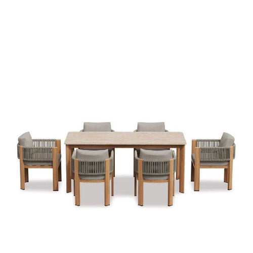 Lulu Outdoor Dining Suite - 7 Pce - Paulas Home & Living