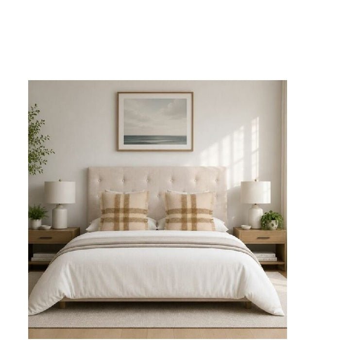 Luton Fabric Headboard - Single to Californian King - Paulas Home & Living
