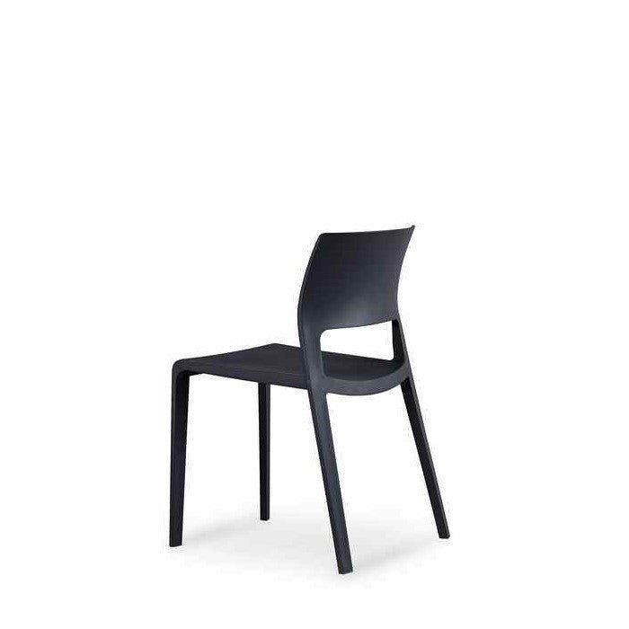 Lyric Outdoor Chair - Black (Stackable) - Paulas Home & Living