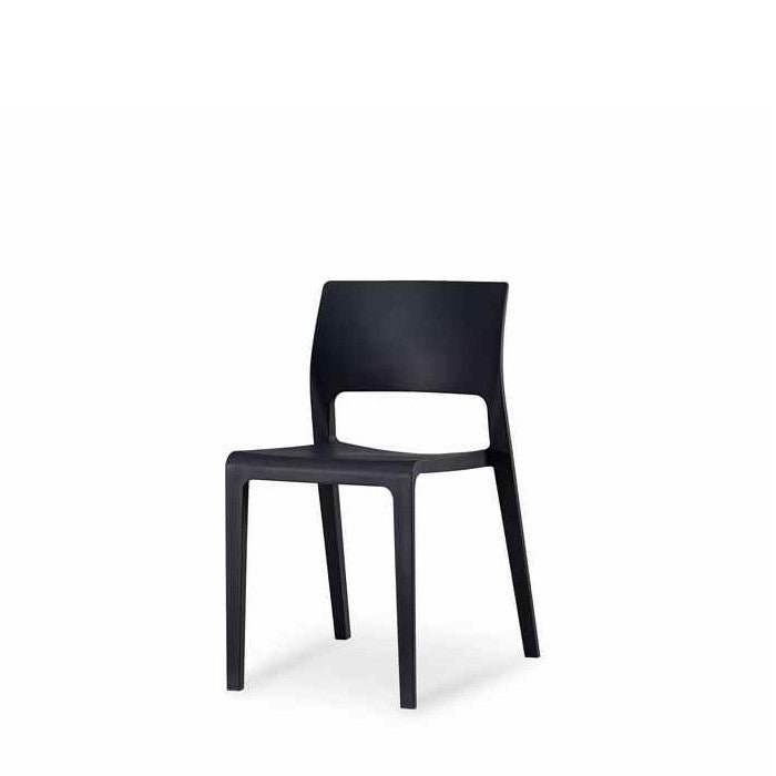 Lyric Outdoor Chair - Black (Stackable) - Paulas Home & Living