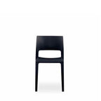 Lyric Outdoor Chair - Black (Stackable) - Paulas Home & Living