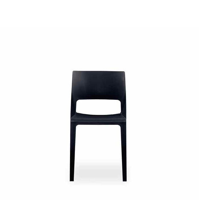 Lyric Outdoor Chair - Black (Stackable) - Paulas Home & Living