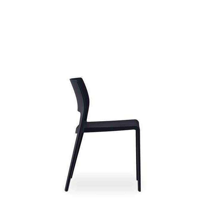 Lyric Outdoor Chair - Black (Stackable) - Paulas Home & Living