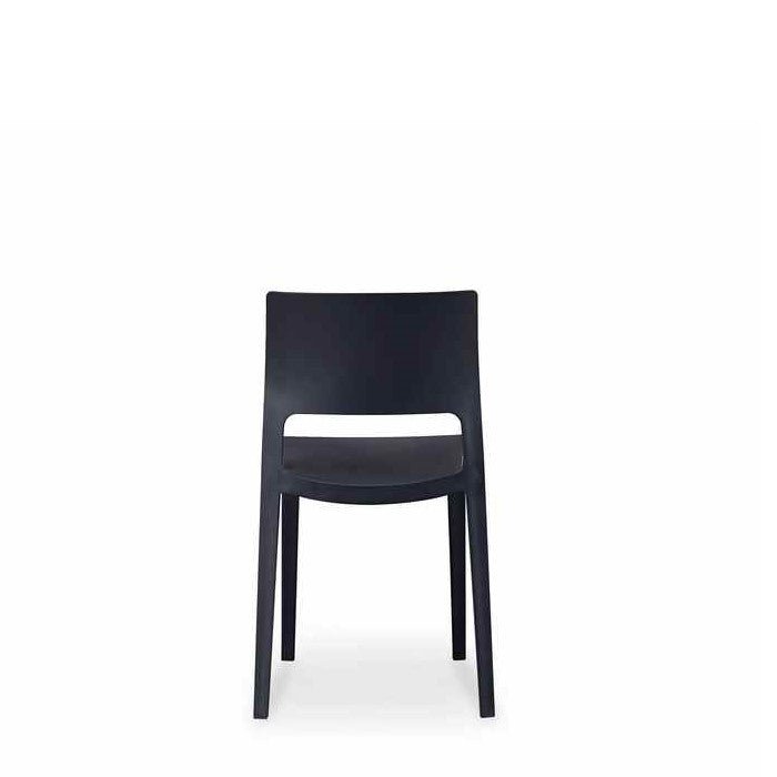 Lyric Outdoor Chair - Black (Stackable) - Paulas Home & Living