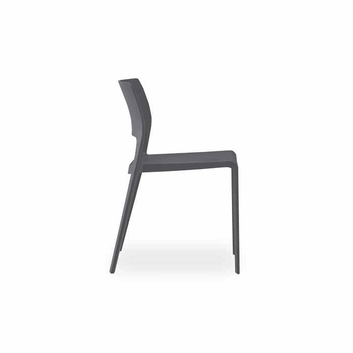 Lyric Outdoor Chair - Charcoal (Stackable) - Paulas Home & Living