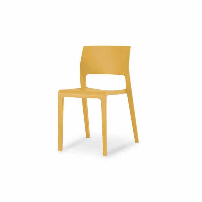 Lyric Outdoor Chair - Mustard (Stackable) - Paulas Home & Living