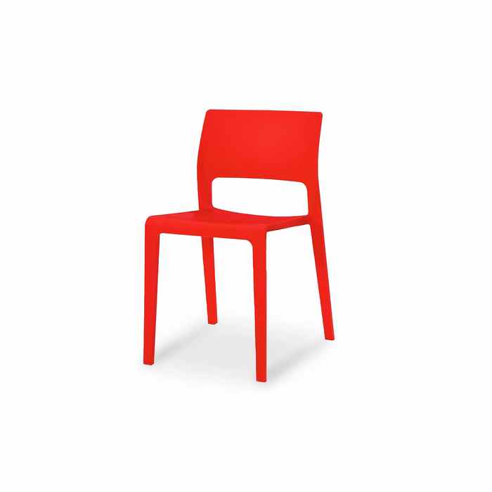 Lyric Outdoor Chair - Red (Stackable) - Paulas Home & Living