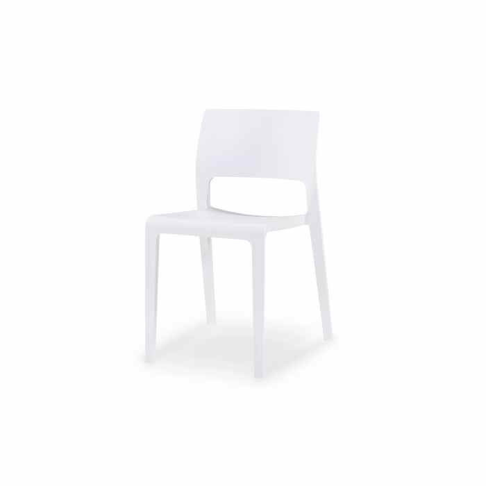 Lyric Outdoor Chair - White (Stackable) - Paulas Home & Living