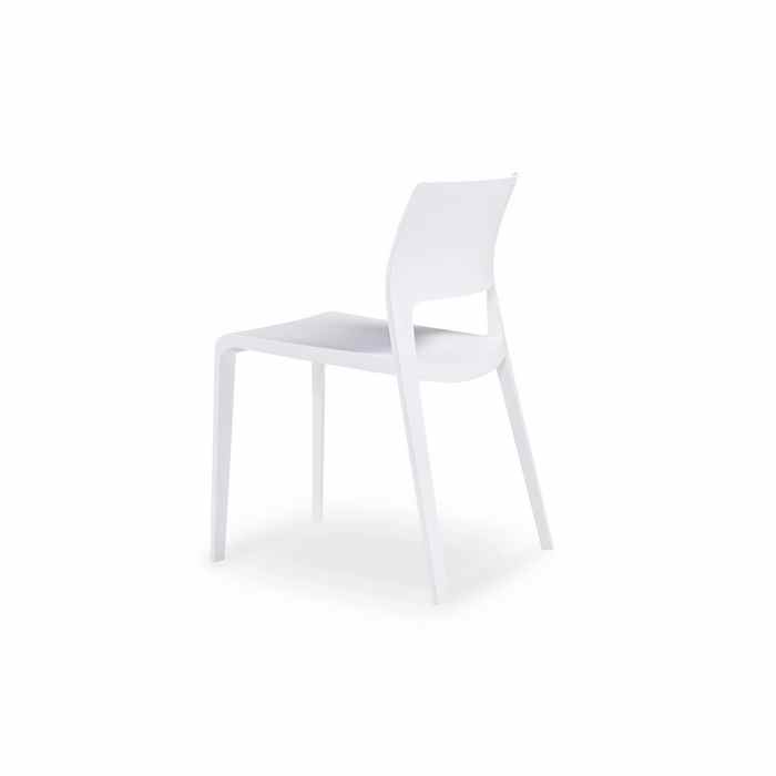 Lyric Outdoor Chair - White (Stackable) - Paulas Home & Living