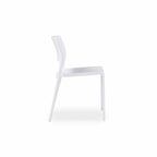 Lyric Outdoor Chair - White (Stackable) - Paulas Home & Living