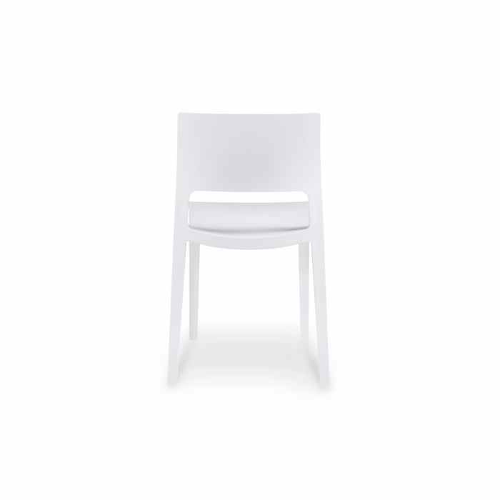 Lyric Outdoor Chair - White (Stackable) - Paulas Home & Living