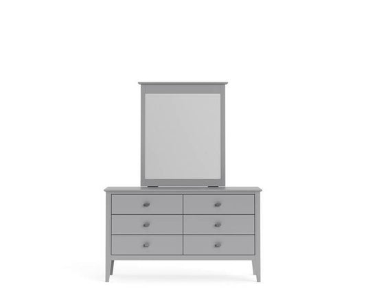 Mabel Dresser and Mirror 6 Drawer - Paulas Home & Living