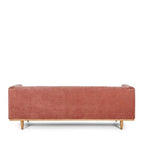 Madison 3 Seater Velvet - Amber Rose Polyester - Paulas Home & Living