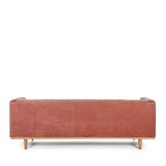 Madison 3 Seater Velvet - Amber Rose Polyester - Paulas Home & Living