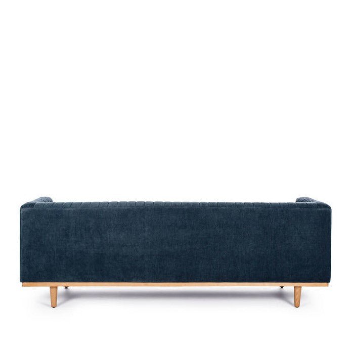 Madison 3 Seater Velvet - Blue Strata - Paulas Home & Living