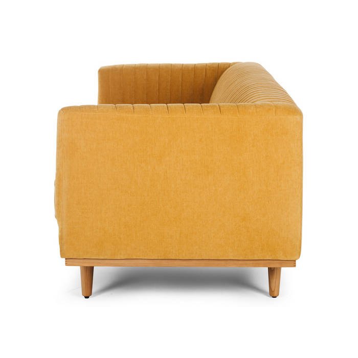 Madison 3 Seater Velvet - Honey Gold - Paulas Home & Living