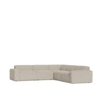 Malone 5 Piece Modular Corner Suite in Fabric - Paulas Home & Living