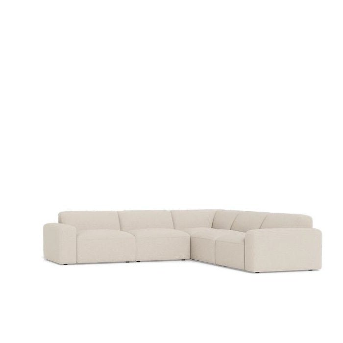 Malone 5 Piece Modular Corner Suite in Fabric - Paulas Home & Living
