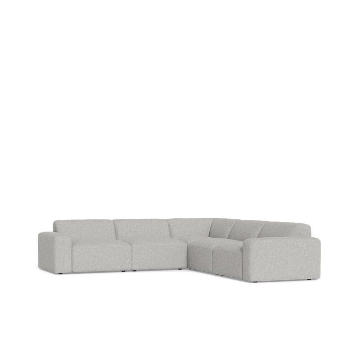 Malone 5 Piece Modular Corner Suite in Fabric - Paulas Home & Living