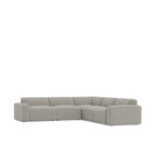 Malone 5 Piece Modular Corner Suite in Fabric - Paulas Home & Living