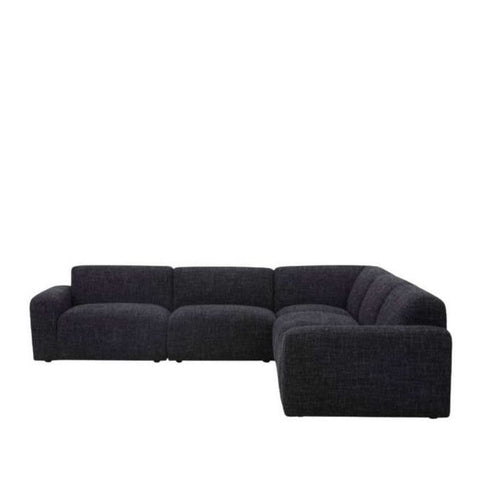 Malone 5 Piece Modular Corner Suite in Fabric - Paulas Home & Living