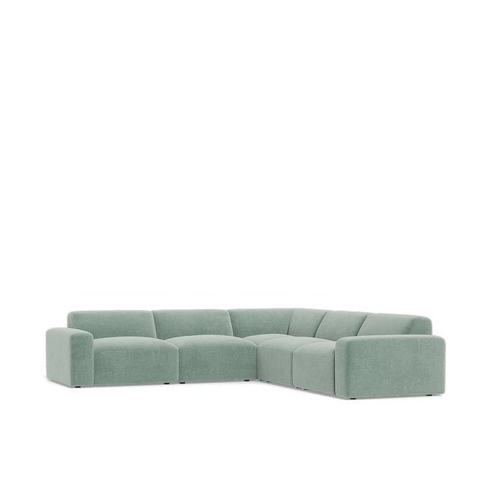 Malone 5 Piece Modular Corner Suite in Fabric - Paulas Home & Living