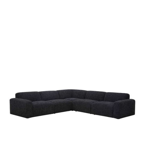 Malone 5 Piece Modular Corner Suite in Fabric - Paulas Home & Living