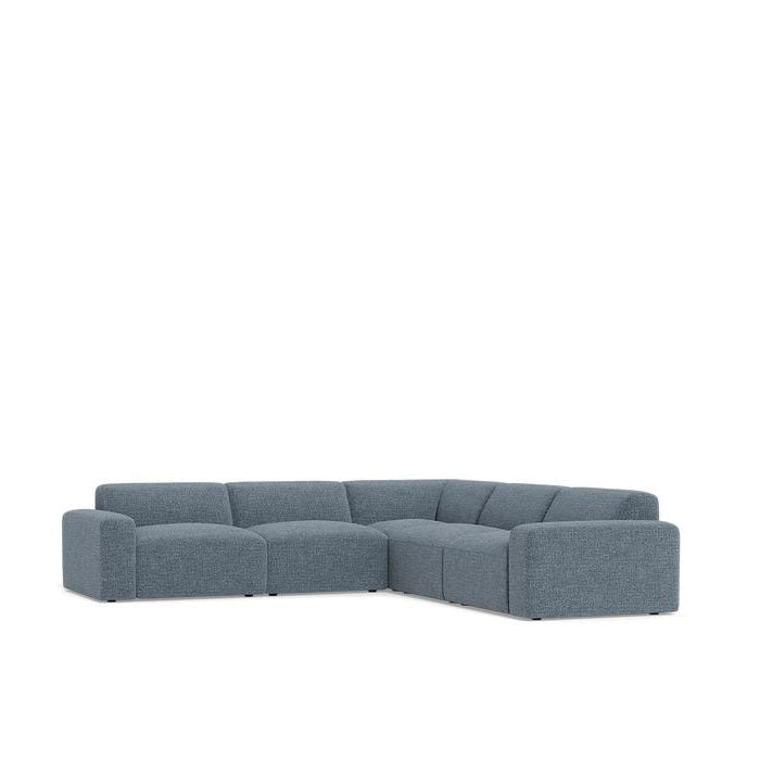 Malone 5 Piece Modular Corner Suite in Fabric - Paulas Home & Living