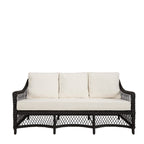 Marbella 3 Seater Sofa - Black Stitch - Paulas Home & Living