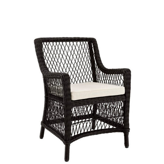 Marbella Dining Chair - Black Stitch - Paulas Home & Living