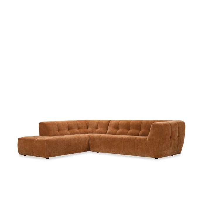 Margaret 3 Seater Chaise Sofa LHF - Now offered in Terracotta - Paulas Home & Living