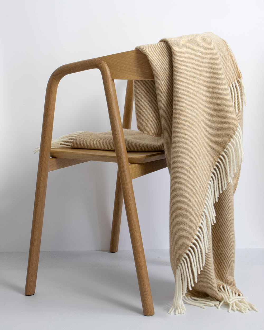 Martinborough Ochre Throw (100% Wool) - Paulas Home & Living