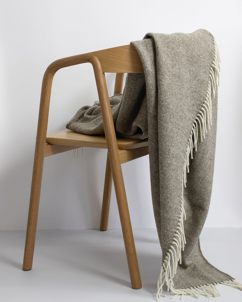 Martinborough Olive Throw (100% Wool) - Paulas Home & Living