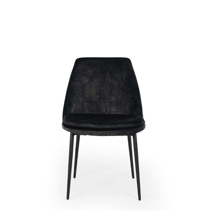 Mia Dining Chair - Anthracite Velvet - Paulas Home & Living