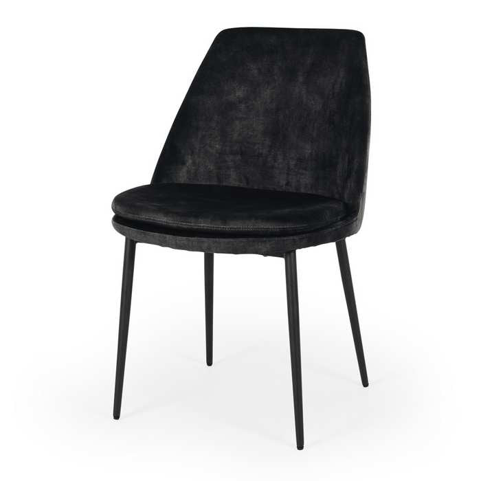 Mia Dining Chair - Anthracite Velvet - Paulas Home & Living