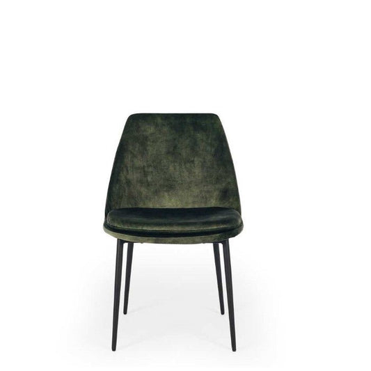 Mia Dining Chair - Moss Green Velvet - Paulas Home & Living