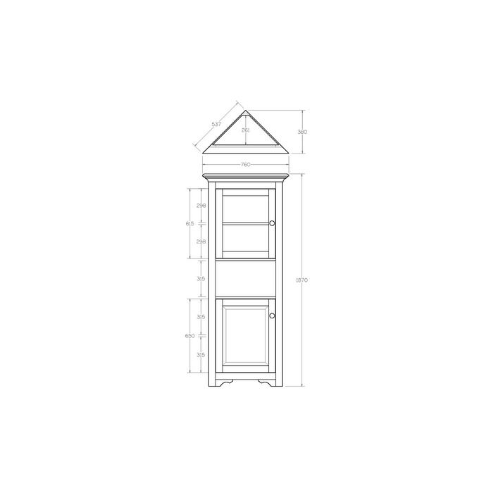 Mill - Yard Corner Display Units - two styles to suit - Paulas Home & Living
