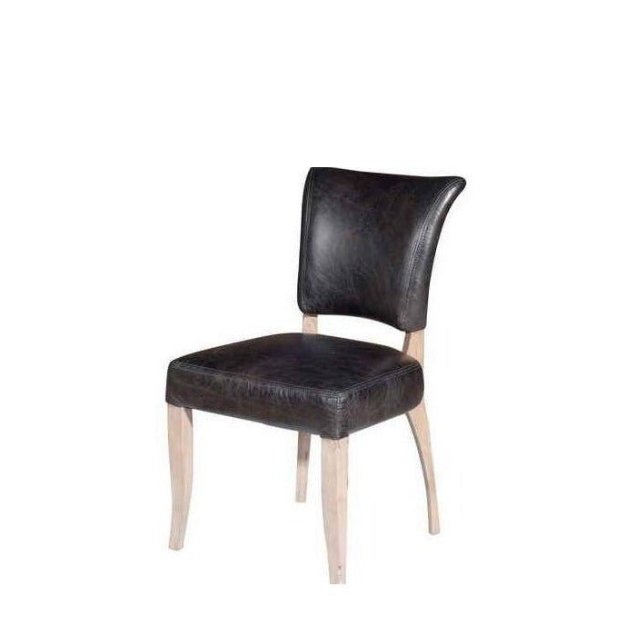 MIMI Dining Chair - Riders Black with Weathered Oak - Paulas Home & Living