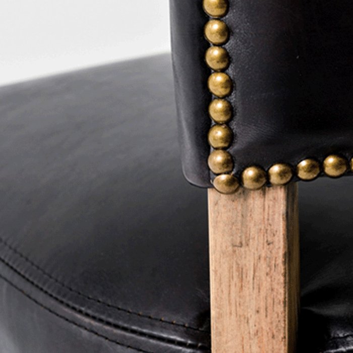 MIMI Dining Chair - Riders Black with Weathered Oak - Paulas Home & Living