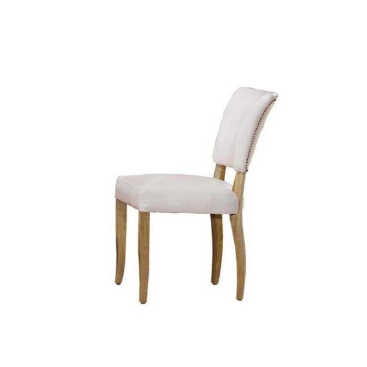 MIMI Dining Chair - Riders White with Weathered Oak - Paulas Home & Living