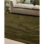 Mira Floor Rug - Olive (100% Wool) - Paulas Home & Living