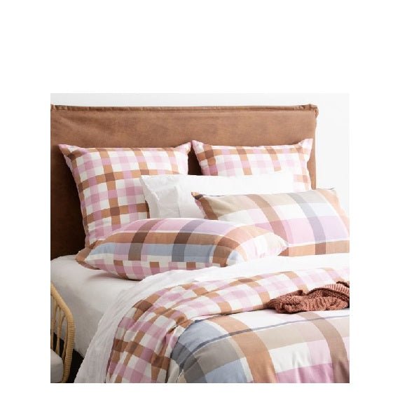 Miranda Check Quilt Cover Set - Paulas Home & Living