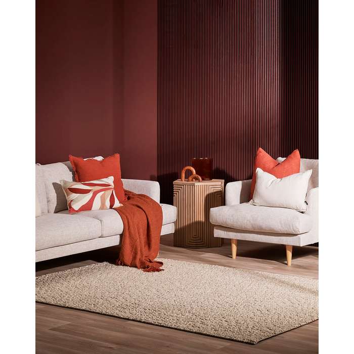 Miranda Floor Rug - Pebble (Wool Blend) - Paulas Home & Living