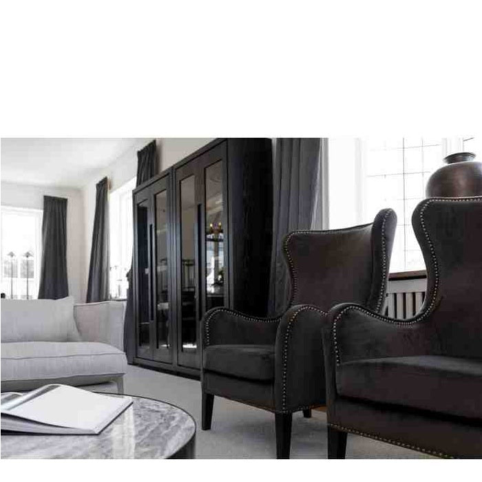 Mischa Armchair Dark Brown Velvet - Paulas Home & Living