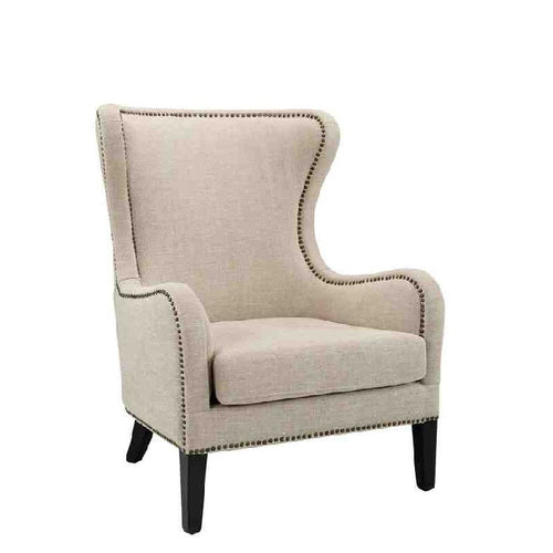 Mischa Armchair Linen Sand - Paulas Home & Living
