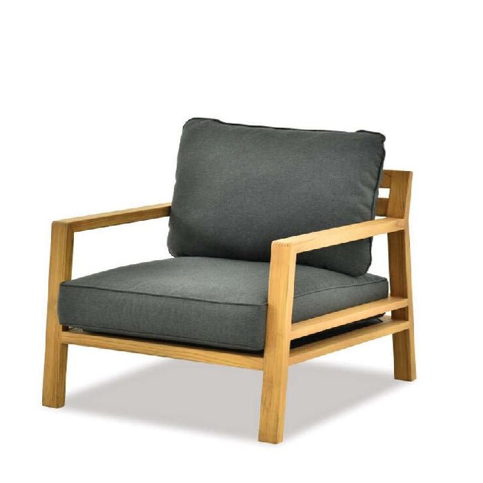 Moana Outdoor Lounge Suite - Teak - 4 piece - Paulas Home & Living