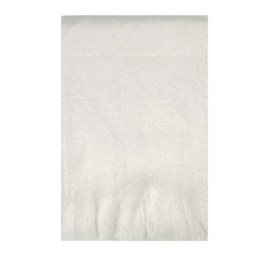 Mohair blend throw - Ivory - Paulas Home & Living