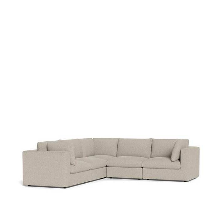 Murphy 5 Piece Modular Corner Suite in Fabric - Paulas Home & Living