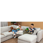 Murphy 5 Piece Modular Corner Suite in Fabric - Paulas Home & Living