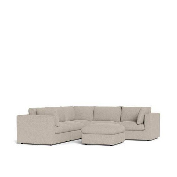 Murphy 6 Piece Modular Corner Suite in Fabric - Paulas Home & Living